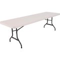 Lifetime Products LifetimeÂ Portable Plastic Folding Table, 30" x 96", Almond 22984